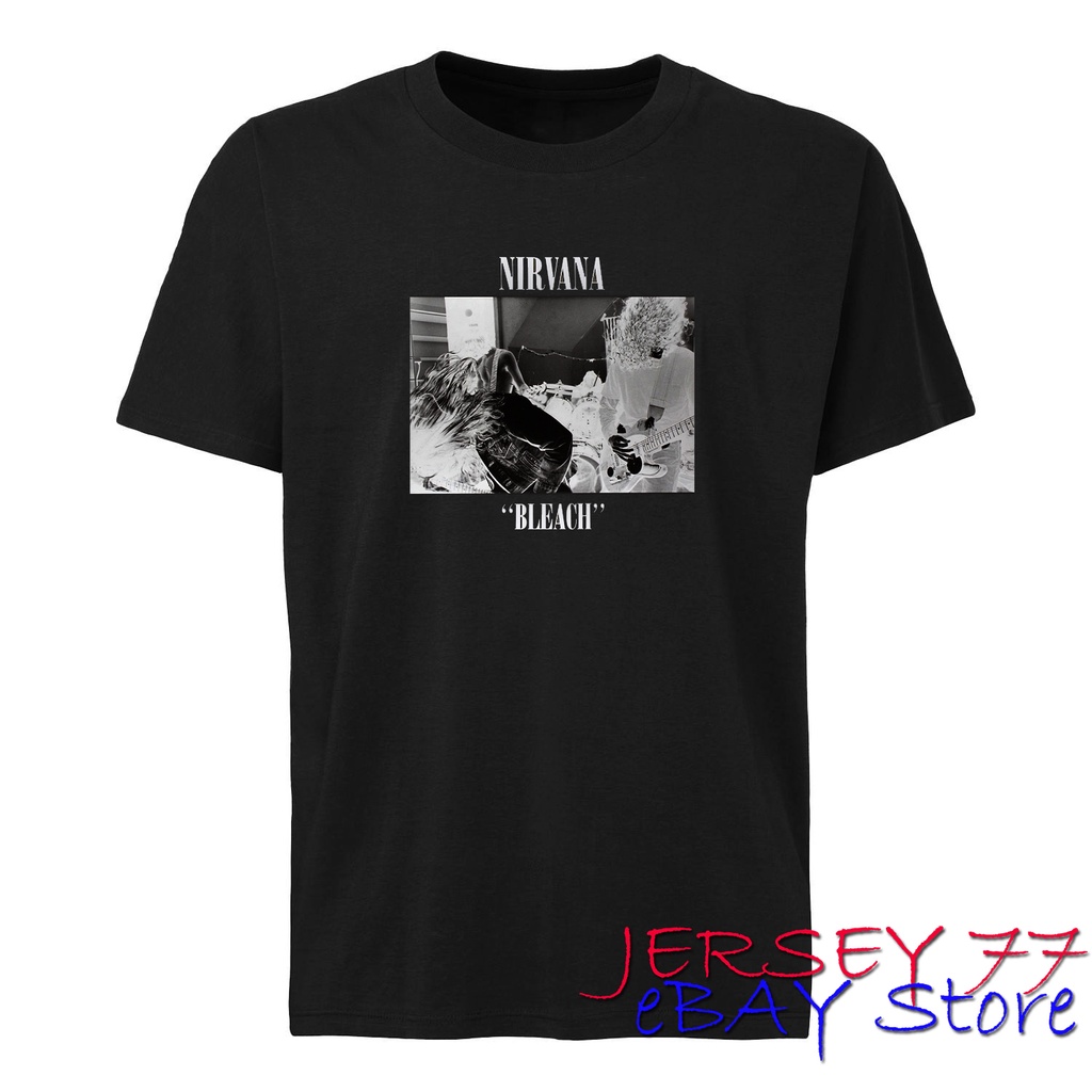 KAOS NIRVANA BLEACH T SHIRT BAND