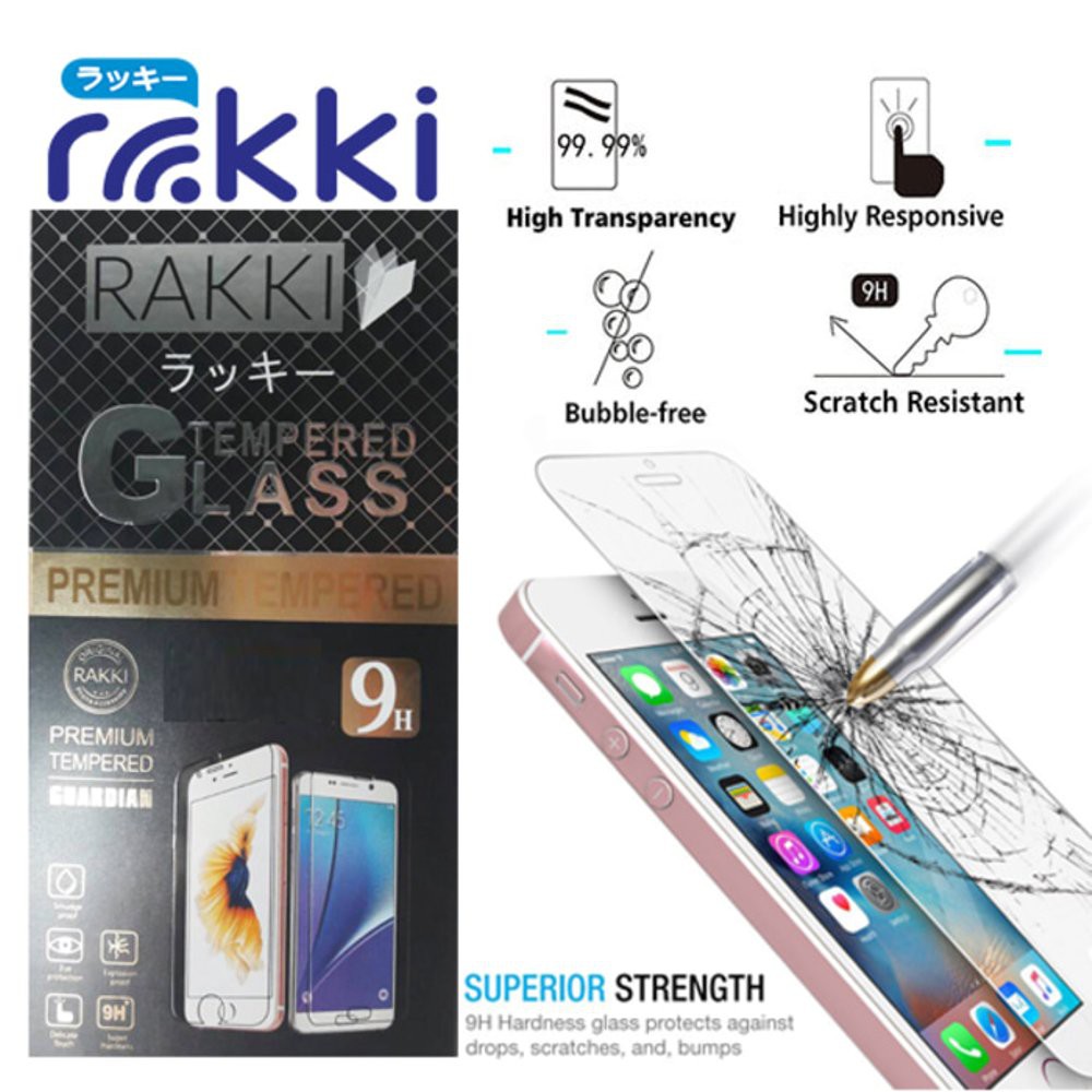 Premium Quality Tempered Glass RAKKI For IPHONE 11 PRO Anati Gores Kaca