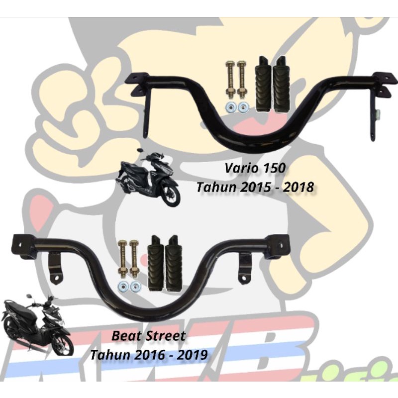 hot rood pijakan kaki depan set footstep motor matic PNP honda beat fi beat new vario 125 150 vario 110 techno vario 160 scoopy fi scoopy esp beat street