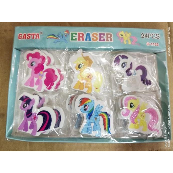 

Penghapus pensil motif pony isi 24 pc CRS27