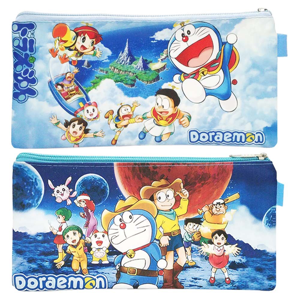 

Mini Case Character Doraemon Biru Muda the Sun King Stationary Tempat Pensil Pencil Case Souvenir