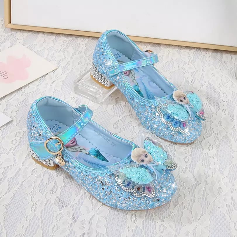 Sepatu Pesta Anak Perempuan Frozen elsa Angel Wings New MEWAH DAN CANTIK