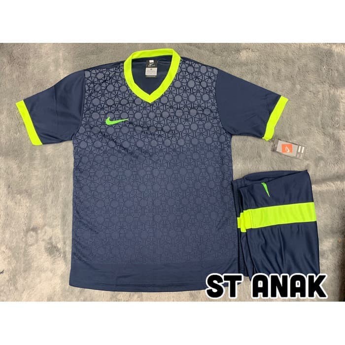 Baru Setelan Stelan Futsal Jersey Bola Kids Anak Kecil Nike Brazil Brasil |