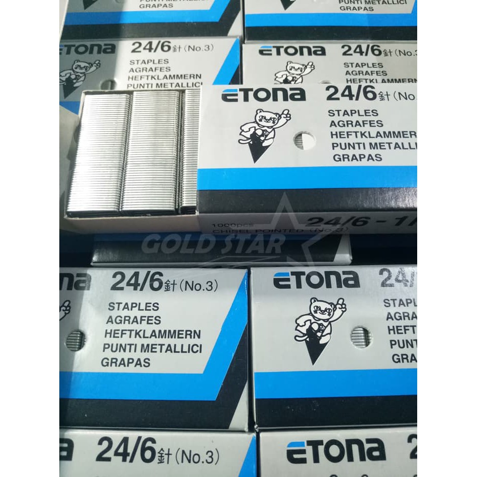 Isi Staples Jepretan Etona Besar No 3 atau 24/6 (Untuk Jepretan HD 50)