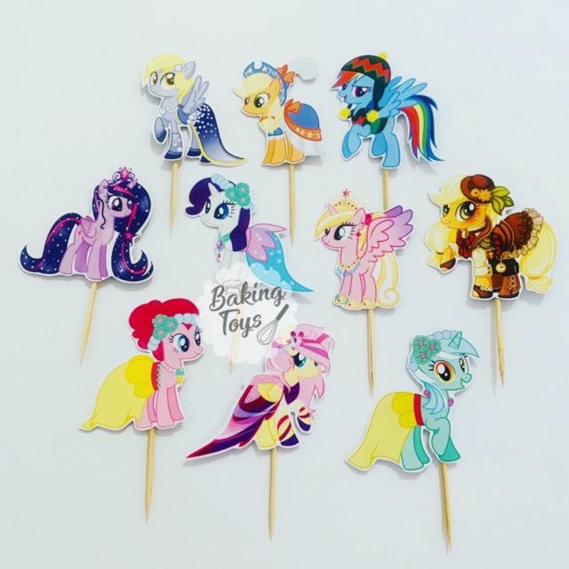 Little Pony Topper Cupcake Birthday / Hiasan Cupcake Birthday / Ulang Tahun