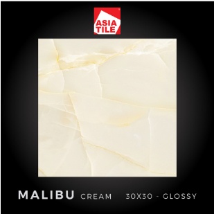 MALIBU CREAM GLOSSY UK.30X30 DINDING LANTAI KERAMIK ASIA TILE