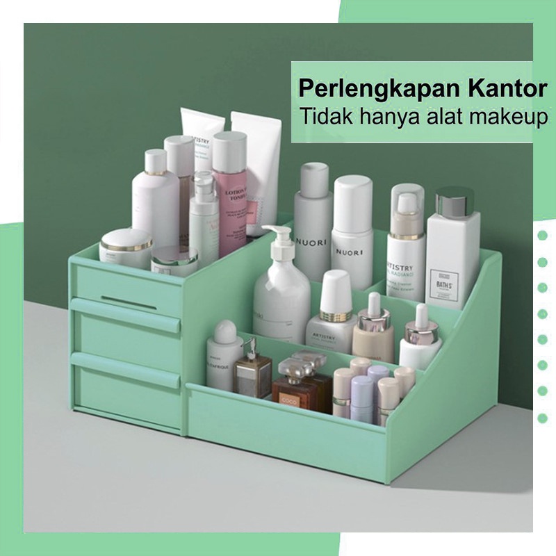 Make Up Storage Organizer Box Skincare Kotak Penyimpanan Rak Kosmetik/ Produk Perawatan Kulit Meja Rias Tempat Lipstik