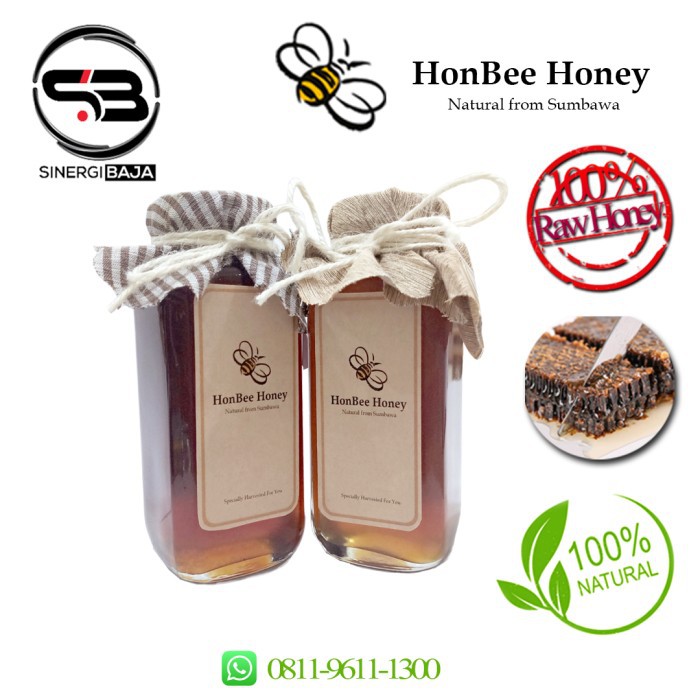 

Raw Honey Madu Asli Madu Hutan HonBee Honey From Sumbawa - 250ml - 250 ml Merah
