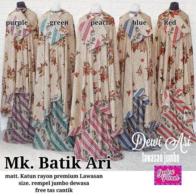 Mukena Batik Ari Katun Lawasan