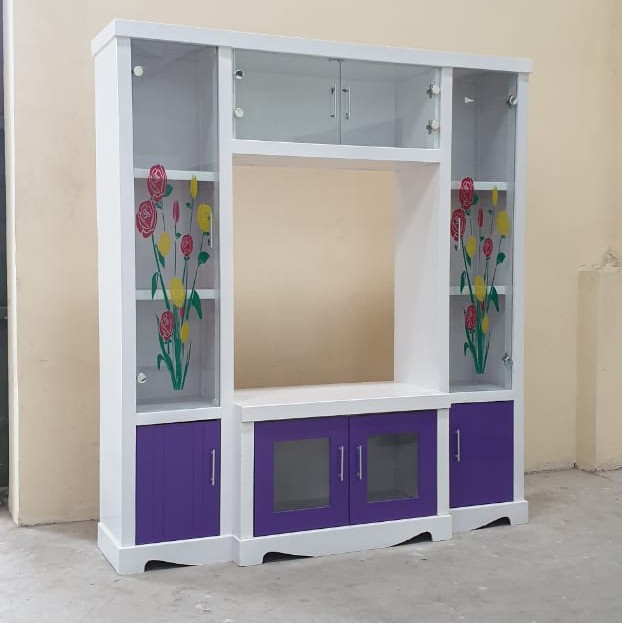 Rak Tv Bupet Tv Panther Kaca Sablon