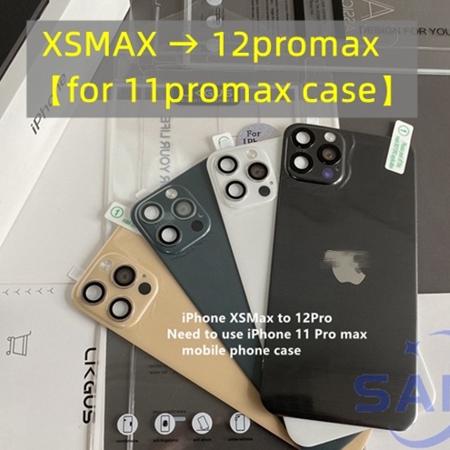 For iPhone X XS XSMAX FAKE BACK CAMERA CHANGE TO iP 11Pro 12Pro 11ProMax 12ProMax (Giveaway - Transparent Soft Case)