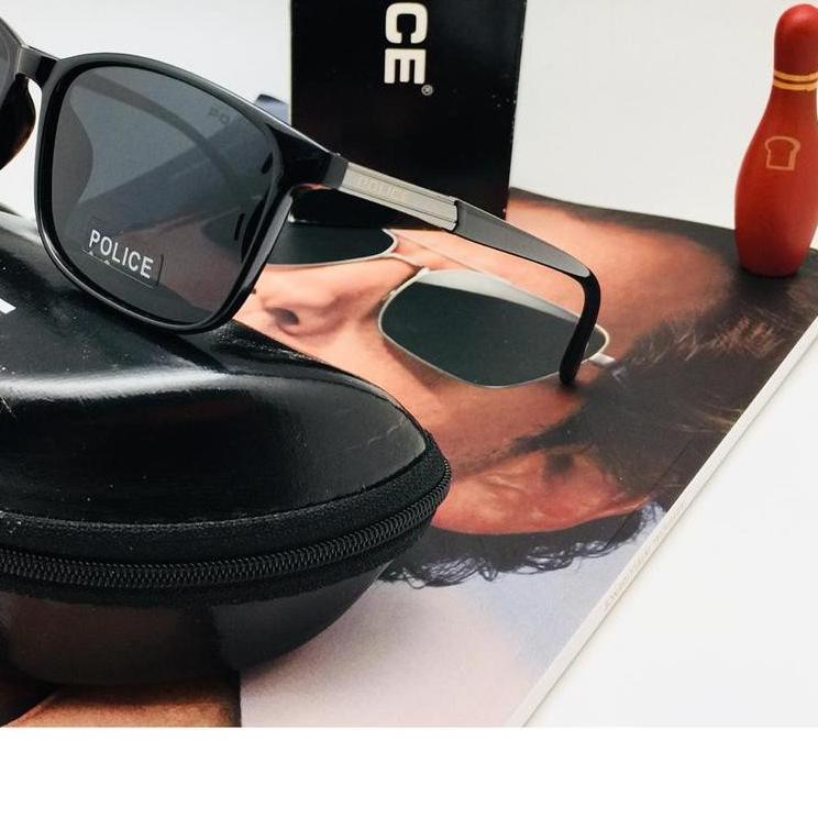 [PROMO GSK77] BEST SELLER KACA MATA PRIA POLICE 1216 LENSA POLAROID ORIGINAL FULLSET KACAMATA MANCIN