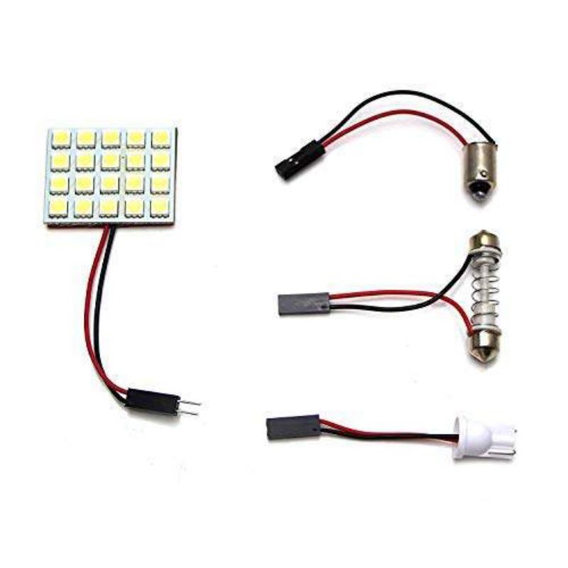 Lampu Led Plafon Mobil Led Kabin Cabin Mobil 5050 Smd 20 Chip Soket Festoon T10 Super Terang Murah