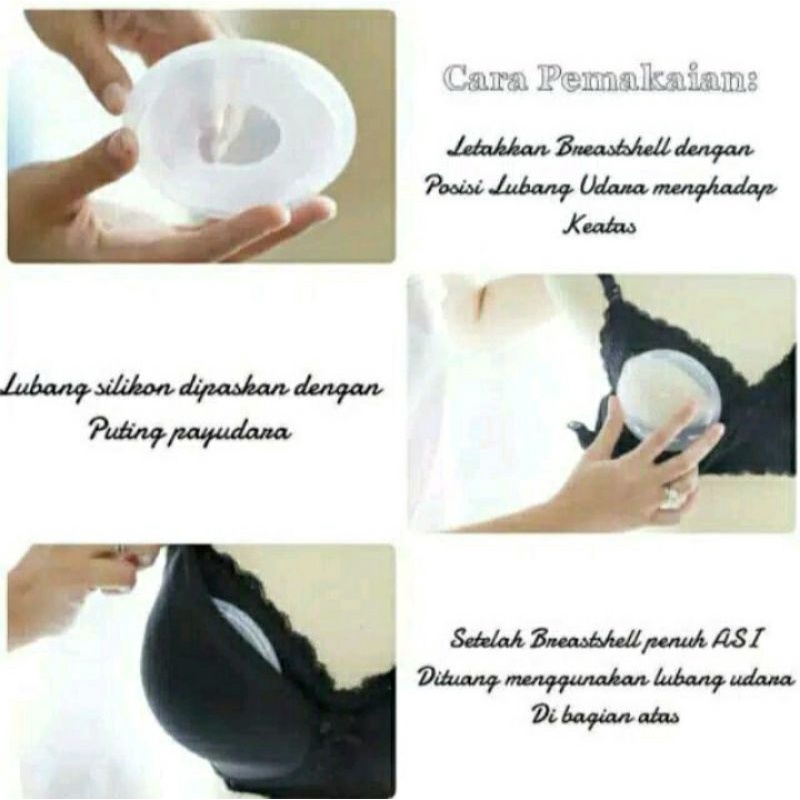 Cmbear breast milk Collection Shell/ Penampung tetesan Asi 2pcs