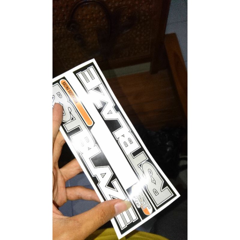 stiker decal fork rst blaze