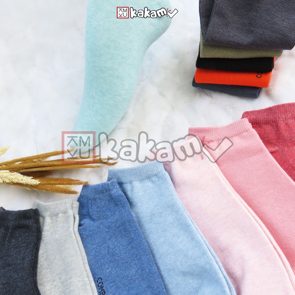 Kakamu Kaos Kaki Mata Kaki/ Angkel Motif Polos Unisex Murah 1