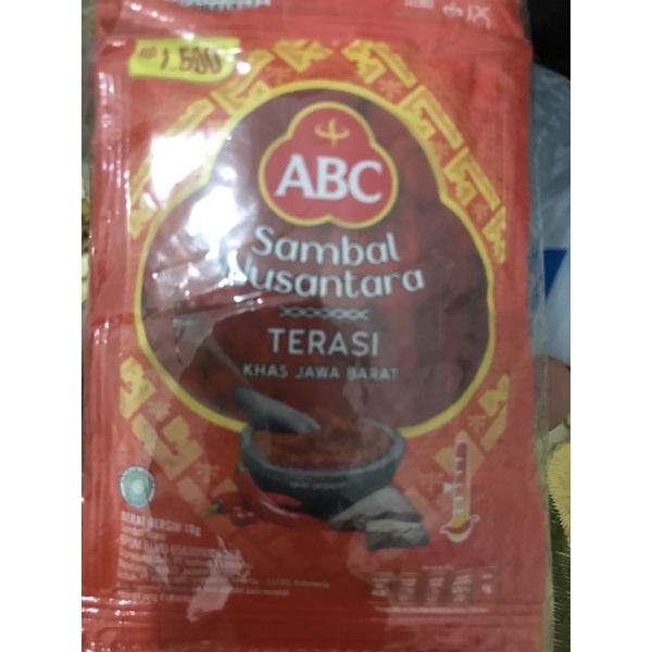 

ABC SAMBAL NUSANTARA 18gr 10pcs geprek sambal terasi