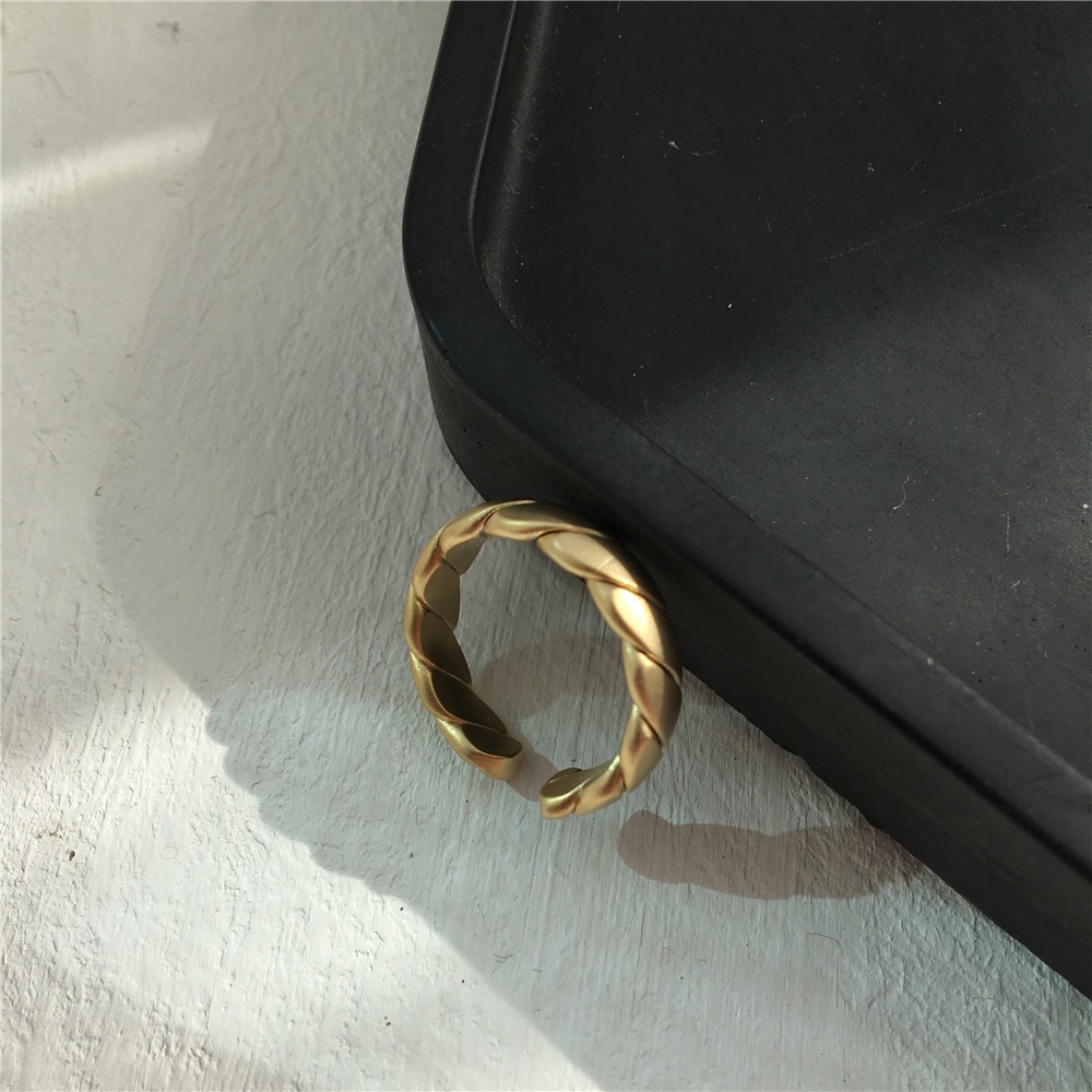 Cincin Model Terbuka Bahan Metal Gaya Korea Untuk Wanita