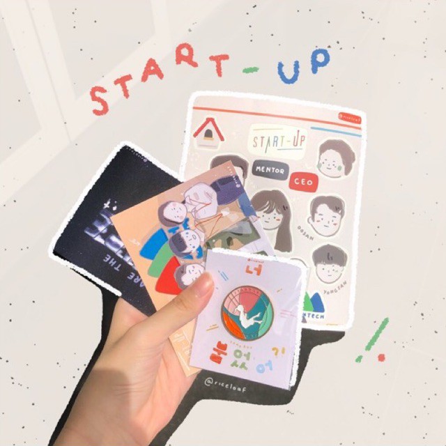 

Riceloaf StartUp Sticker Sheet Stiker ArtPrint Enamel Pin Start-Up