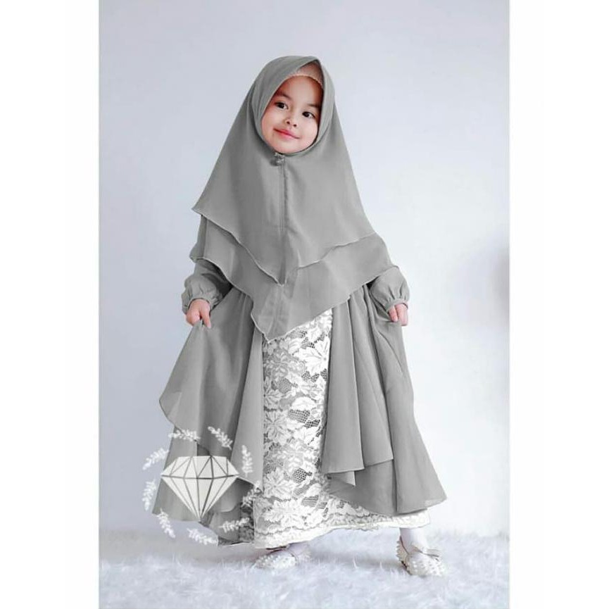 SYARI'I ANAK ADONIA / SYAR'I ANAK KECIL / BAJU NGAJI ANAK PEREMPUAN