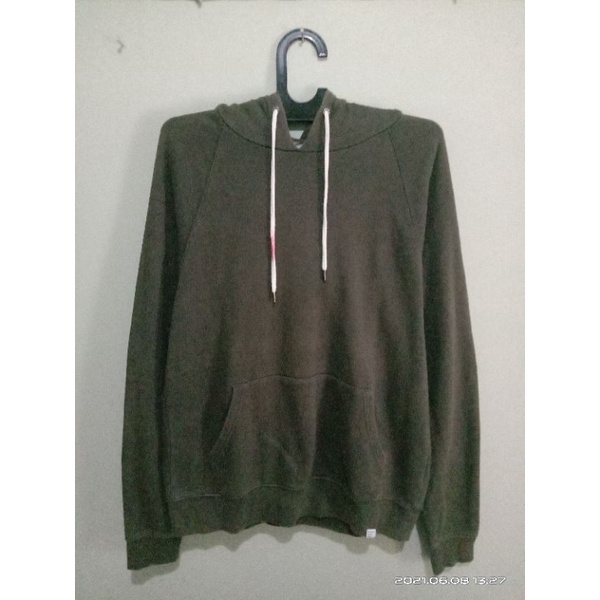 Hoodie lokal 8 seconds // hijau army// pria dan wanita