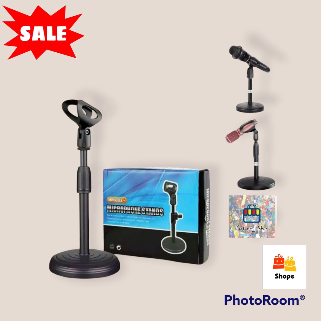 (FO)  stand mic meja microphone karaoke//stand holder mic L7// stand holder  hd 26