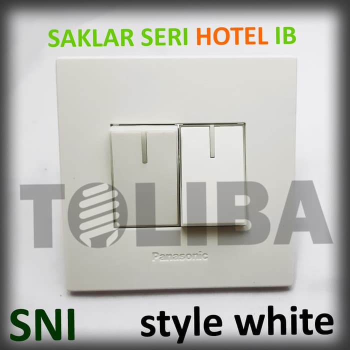 saklar seri double hotel panasonic style white saklar minimalis tangga inbow ib sni