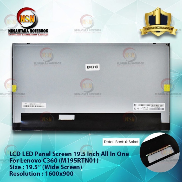 Lcd Led 19.5 inch AIO M195RTN01 for Lenovo AIO C360 C365 A700