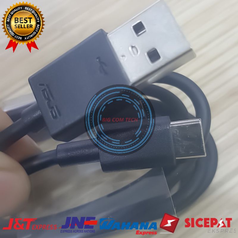 Kabel Data Asus Zenfone 3 ZE520KL / 5 / 5z ZS620KL / 6 ZS630KL / 7 Pro / 3 Zoom ZE553KL / 3 ZE552KL / 3 Deluxe ZS570KL Usb Type-C Fast Charging 2.4A 18 Watt Original