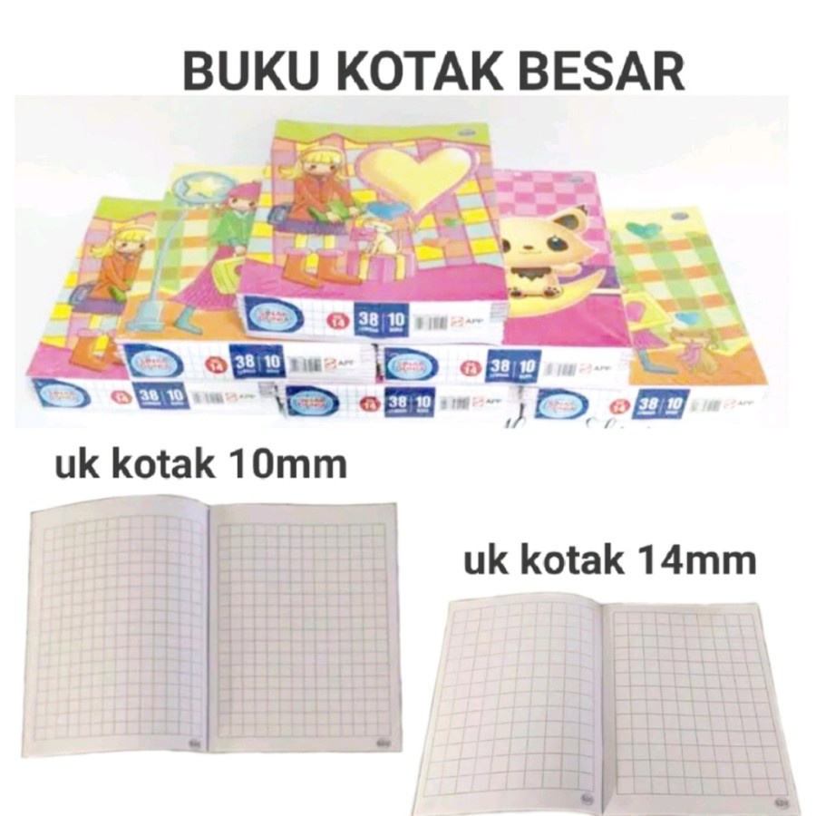 

[1 PCS] Buku Kotak Tanggung / Besar 10mm 14mm SiDU SINAR DUNIA