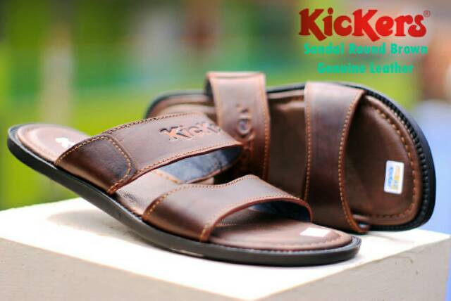 TERMURAH!  SANDAL SLOP KULIT KICKERS