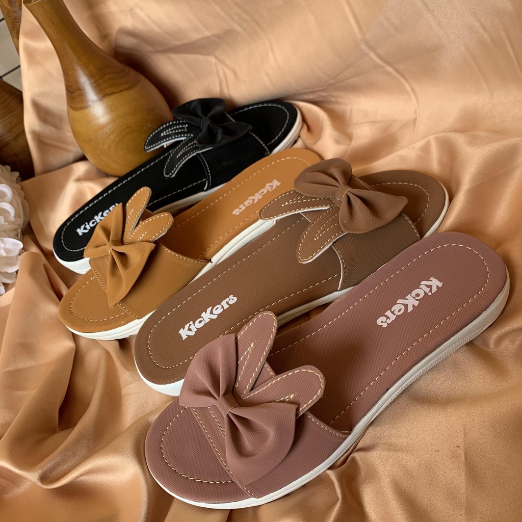 SLOP KELINCI 6 sendal slop cewek wanita perempuan warna warni kelinci Termurah terlaris alas halus SANDAL SLOP WANITA FLAT TEPLEK TERBARU KEKINIAN SENDAL SELOP PEREMPUAN SLIP CEWEK SLIDE IBU PESTA KONDANGAN Ramadan Sale Sandal Teplek Sintetis KELINCI