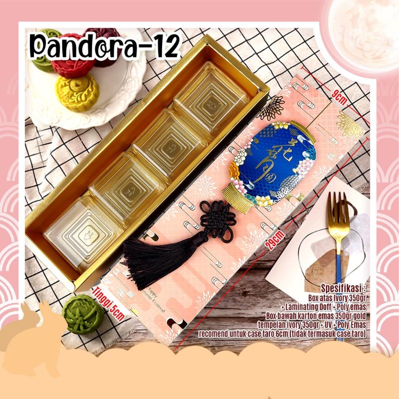 BOX MOONCAKE / PACKAGING MOONCAKE - PANDORA 12