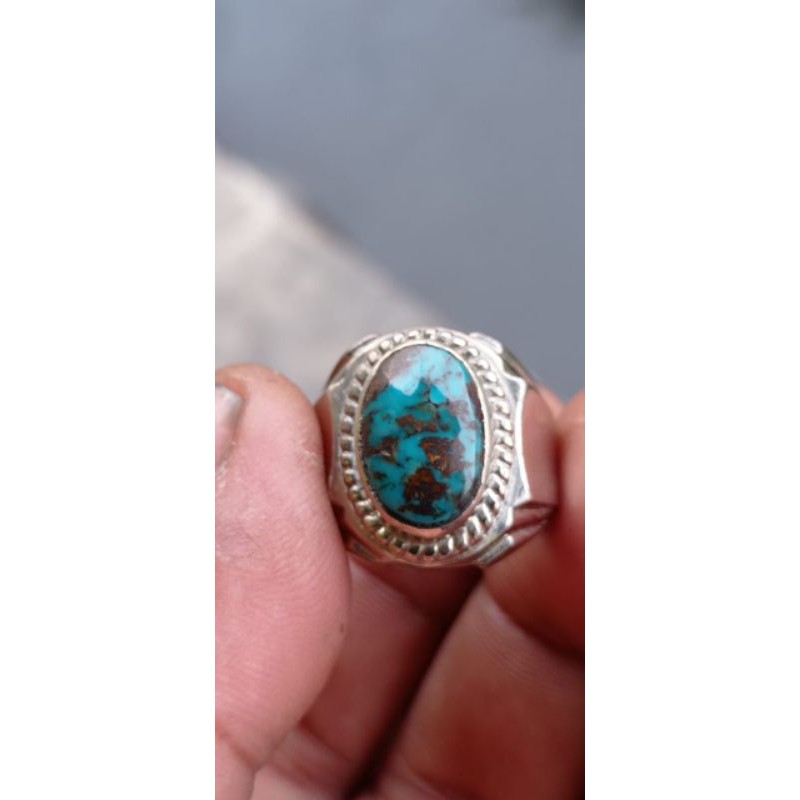 Natural batu pirus persia biru lawasan,jaminan asli