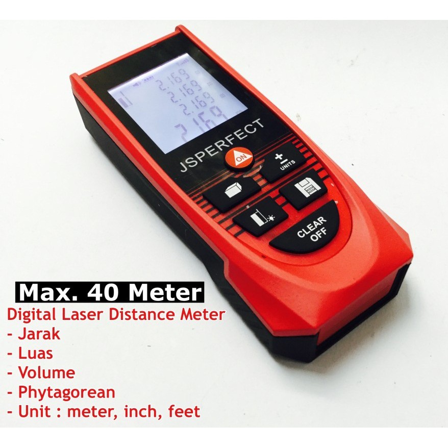 Meteran Digital Laser 40 M 40M Alat Ukur Jarak Infrared