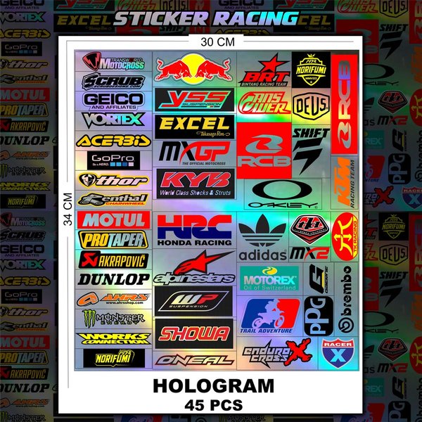 STICKER PACK SPONSOR RACING STIKER PACK