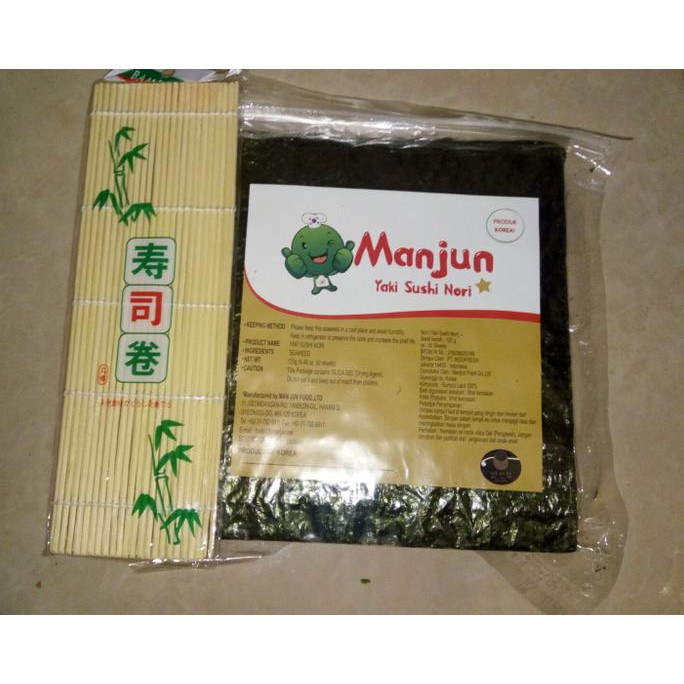 

Paket Sushi Nori 50s + Makisu | lembaran rumput laut seaweed roasted