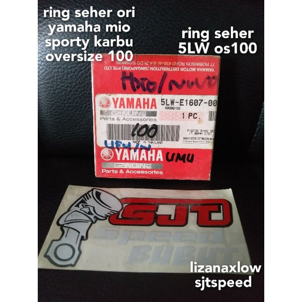 ring seher mio oversize 100 ring piston mio sporty karbu ori yamaha