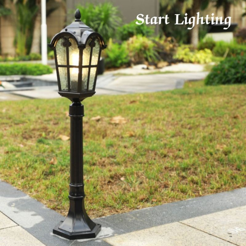 Lampu tiang taman klasik autdoor indoor tinggi 82.cm