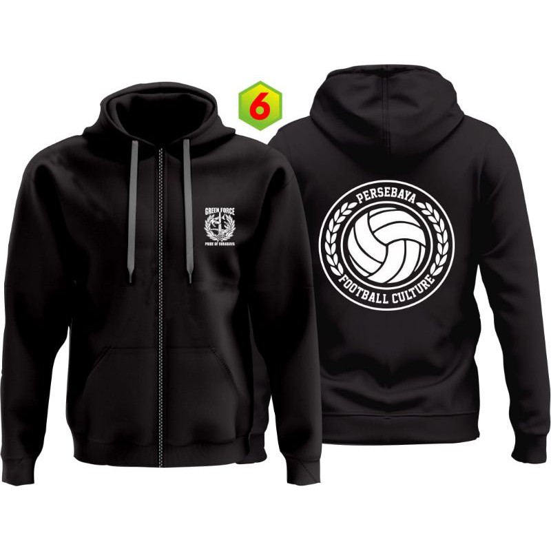 JAKET PERSEBAYA GREEN FORCE HITAM
