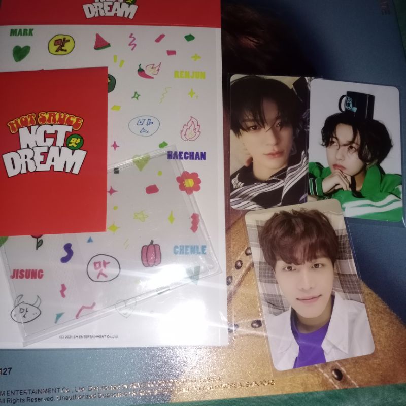 TOPLOADER DECO SET MD NCT DREAM HOT SAUCE SELCA JENO RENJUN