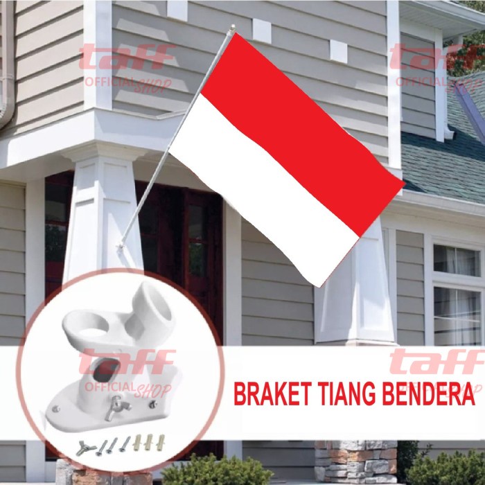 Jual Stok Terakhir Bracket Dudukan Tiang Bendera Besi Di Dinding ...