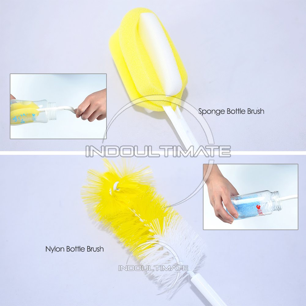4in1 Sikat Botol Moonship Sikat Botol Bayi isi 4 Pembersih Dot BR-06
