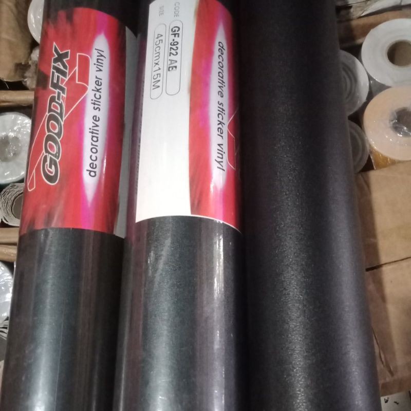 Stiker/scotlet motif Hitam  doff Kulit jeruk kasar