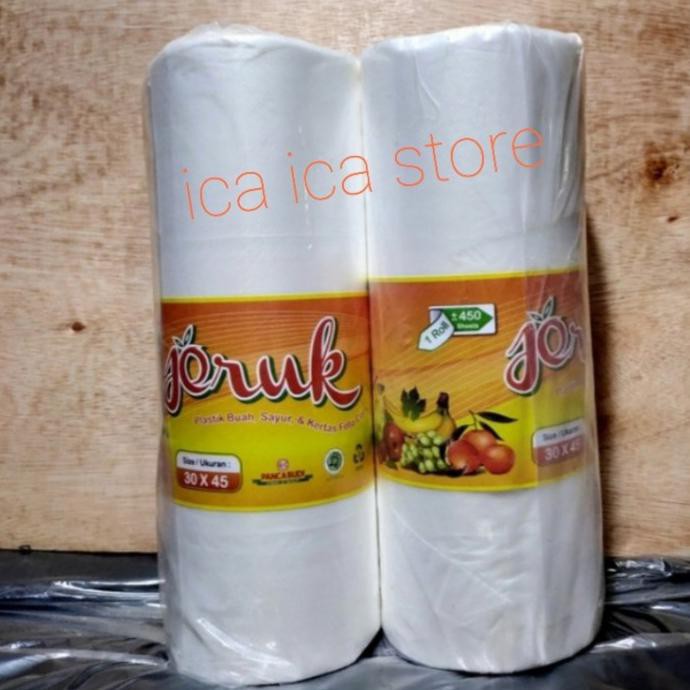 PLASTIK BUAH ROLL 30X45 | PLASTIK FOTOCOPY| PLASTIK BUAH SUPERMARKET