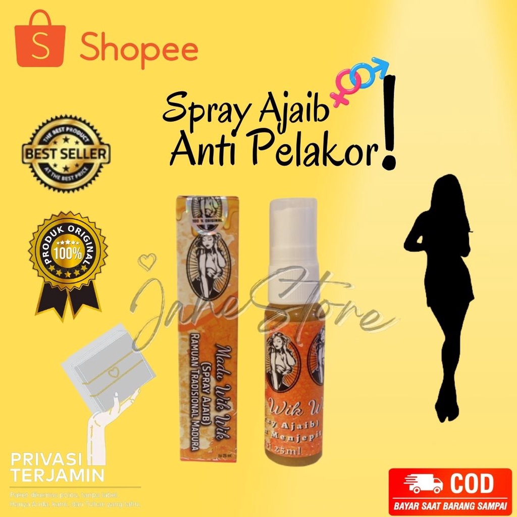 Madu Wik Wik Jamu WikWik Spray Ajaib Anti Pelakor Serbuk Ramuan Perapat Wanita Herbal - PRIVASI AMAN