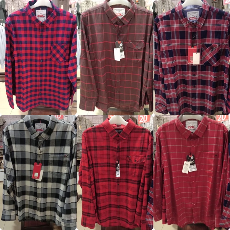 (M-XXL) CARDINAL KEMEJA PRIA MOTIF KOTAK KOTAK ORIGINAL