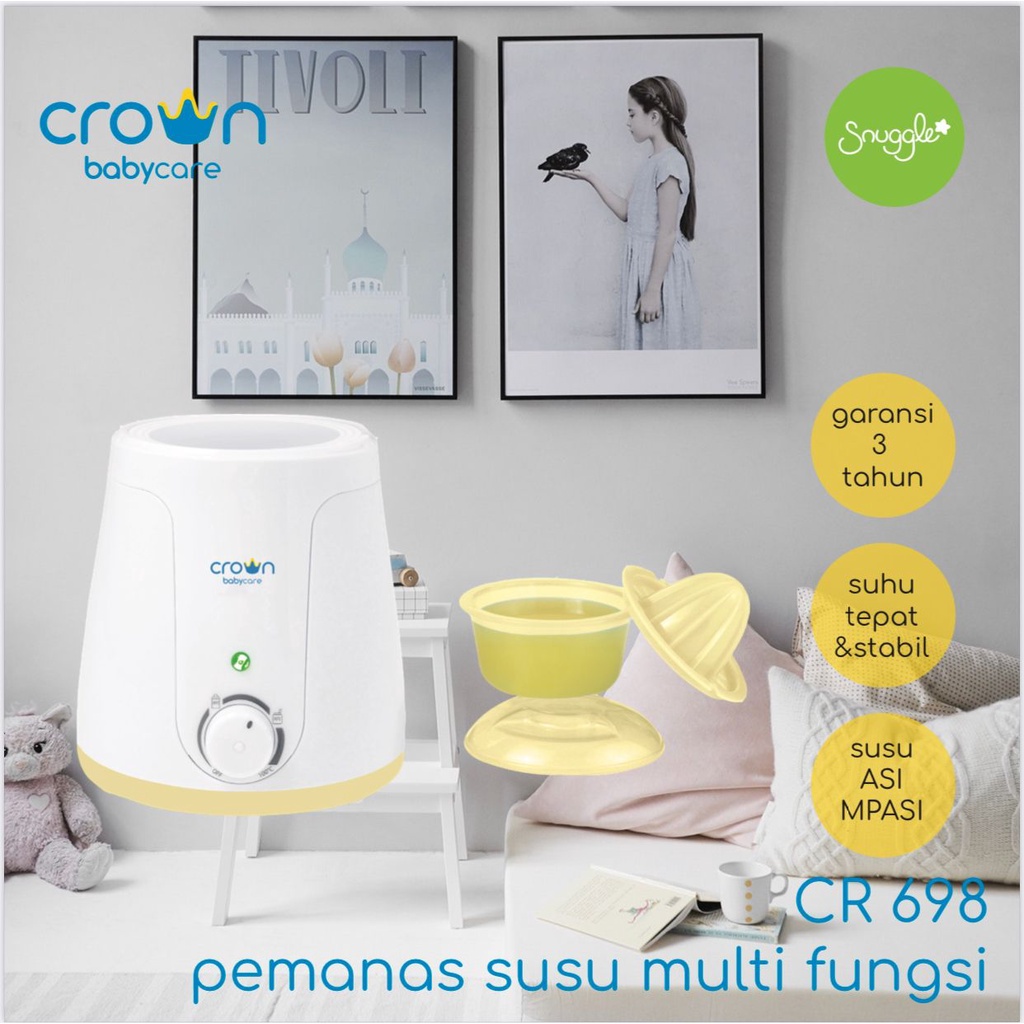 Crown 4in1 Baby Warmer Machine - Penghangat Pemanas Botol Susu ASI CR198/ CR698