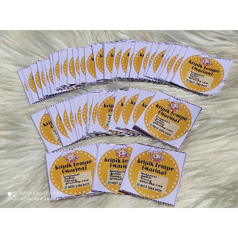 

stiker logo makanan termurah 25ribu isi 105lembar