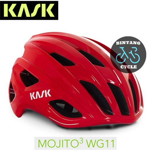 KASK Mojito³ WG11 Helmet Red - Helm Sepeda KASK
